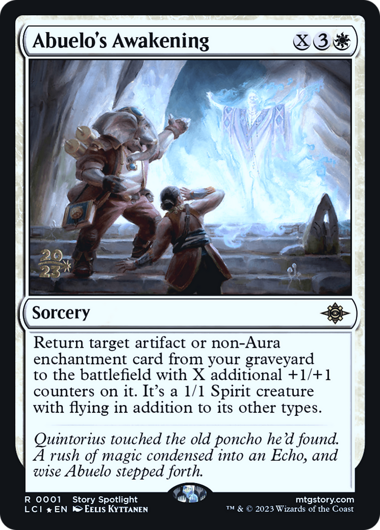 Abuelo's Awakening [The Lost Caverns of Ixalan Prerelease Cards] | Silver Goblin