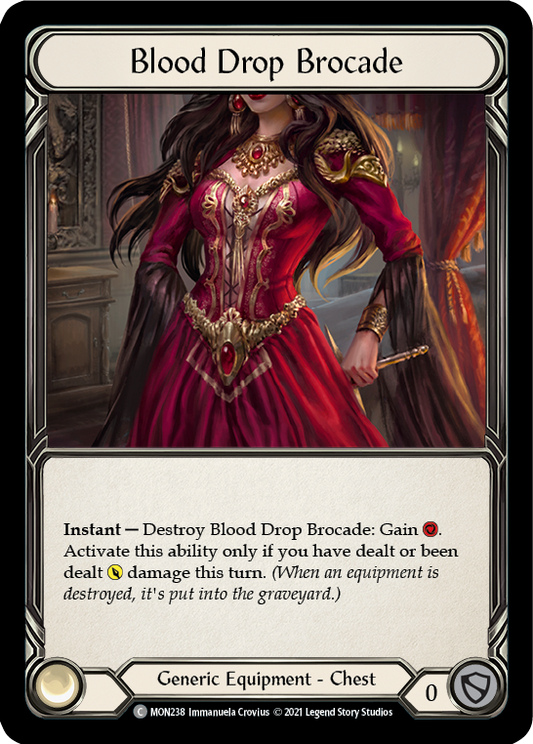 Blood Drop Brocade 1st Edition Cold Foil (MON238) - Monarch