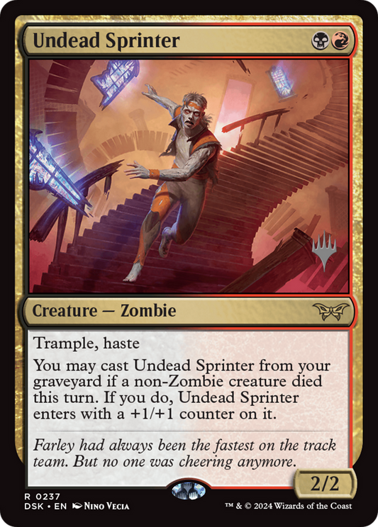 Undead Sprinter [Duskmourn: House of Horror Promos]