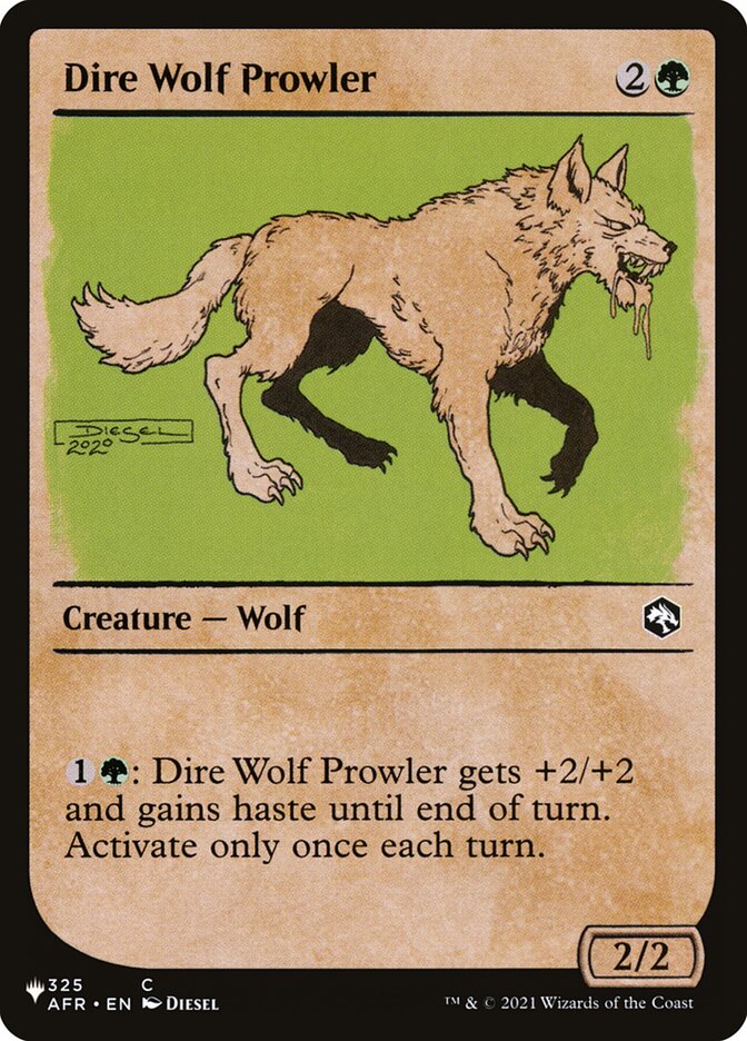 Dire Wolf Prowler (Showcase) [The List] | Silver Goblin