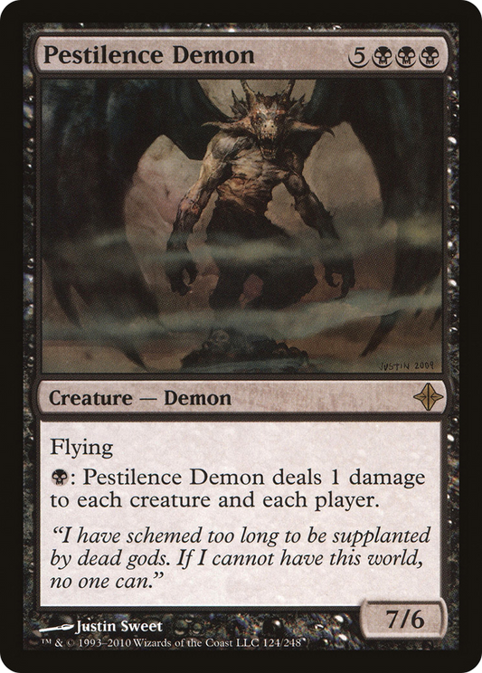 Pestilence Demon [Rise of the Eldrazi] Foil