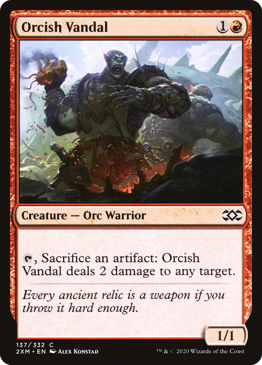 Orcish Vandal [Double Masters] Foil