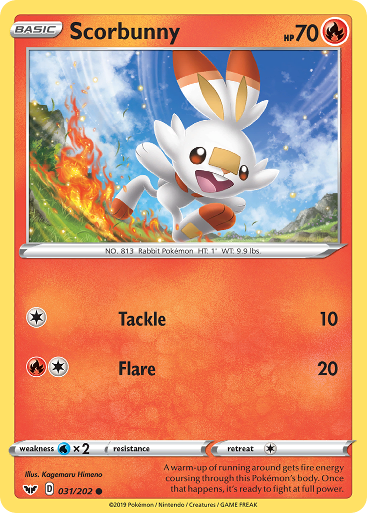 Scorbunny (031/202) [Sword & Shield: Base Set] | Silver Goblin