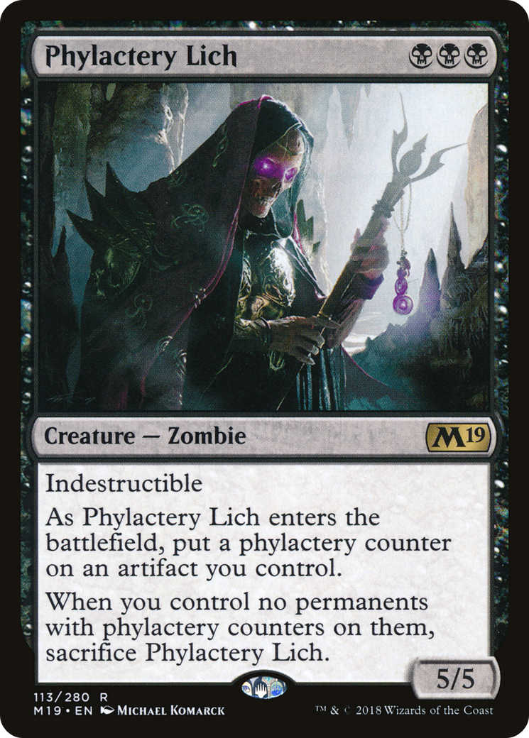 Phylactery Lich [Core Set 2019] | Silver Goblin