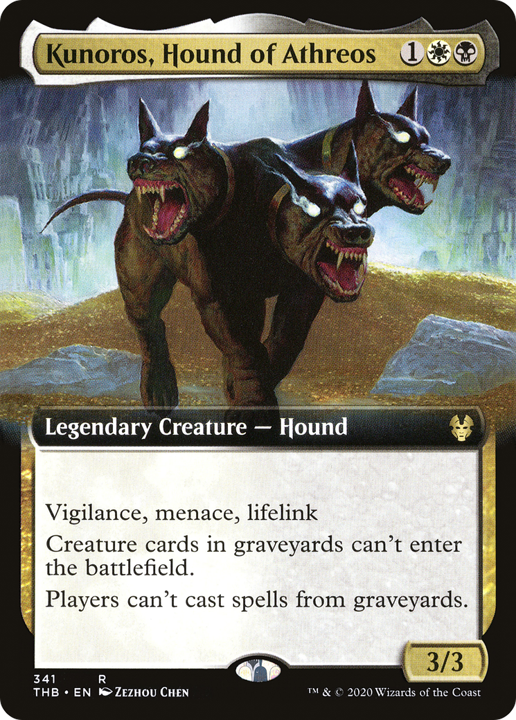 Kunoros, Hound of Athreos (Extended Art) (341) - Theros Beyond Death
