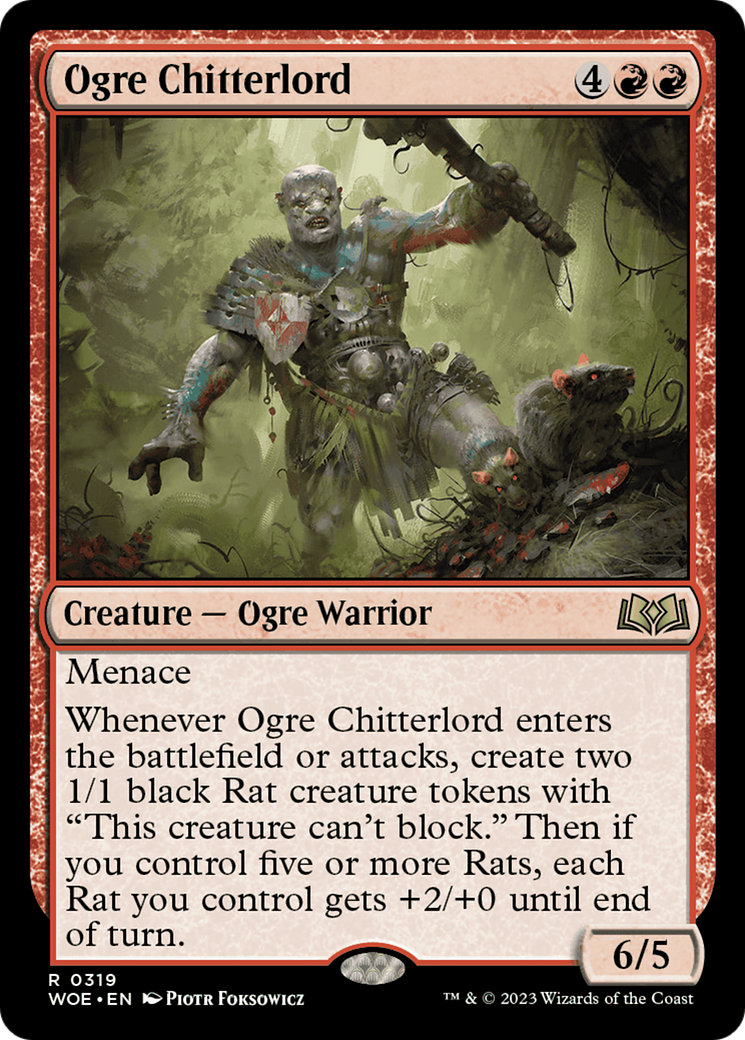 Ogre Chitterlord [Wilds of Eldraine] Foil