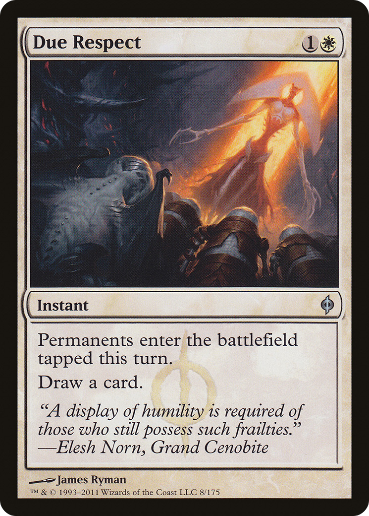 Due Respect [New Phyrexia] Foil