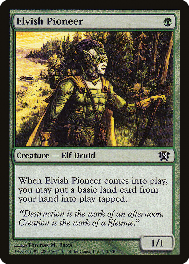 Elvish Pioneer (243) Foil - Eighth Edition