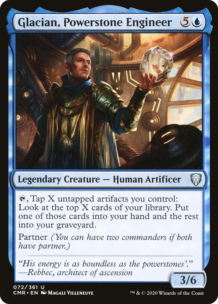 Glacian, Powerstone Engineer (072) - Commander Legends