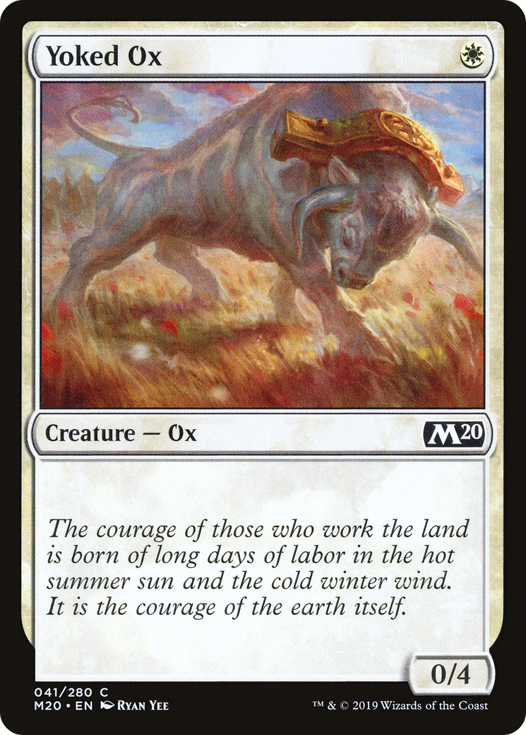 Yoked Ox [Core Set 2020] Foil