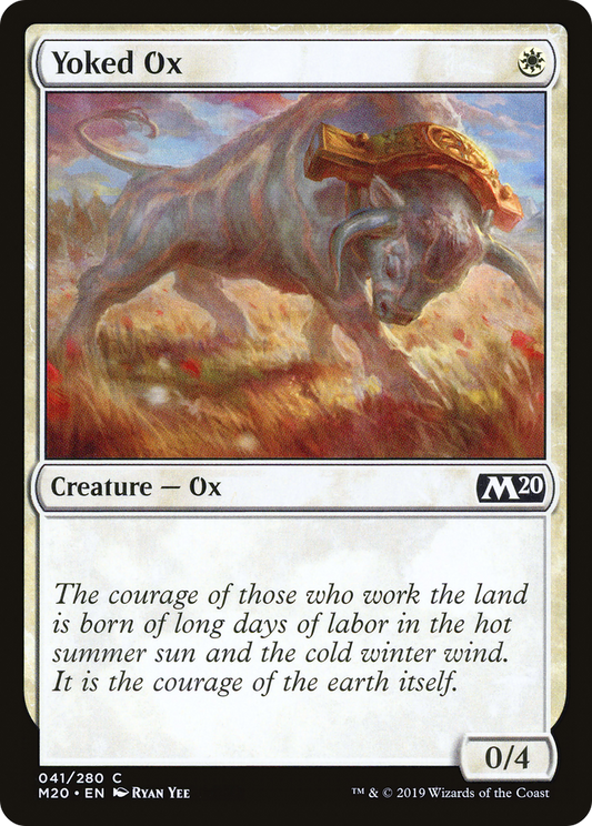 Yoked Ox [Core Set 2020] Foil