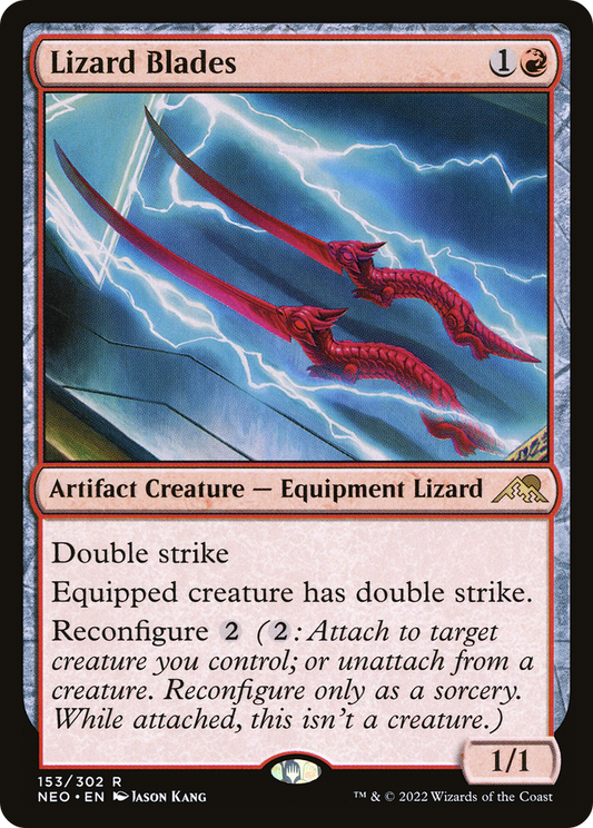 Lizard Blades [Kamigawa: Neon Dynasty] Foil