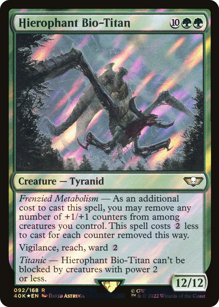 Hierophant Bio-Titan (092) Surge Foil - Warhammer 40,000 Commander
