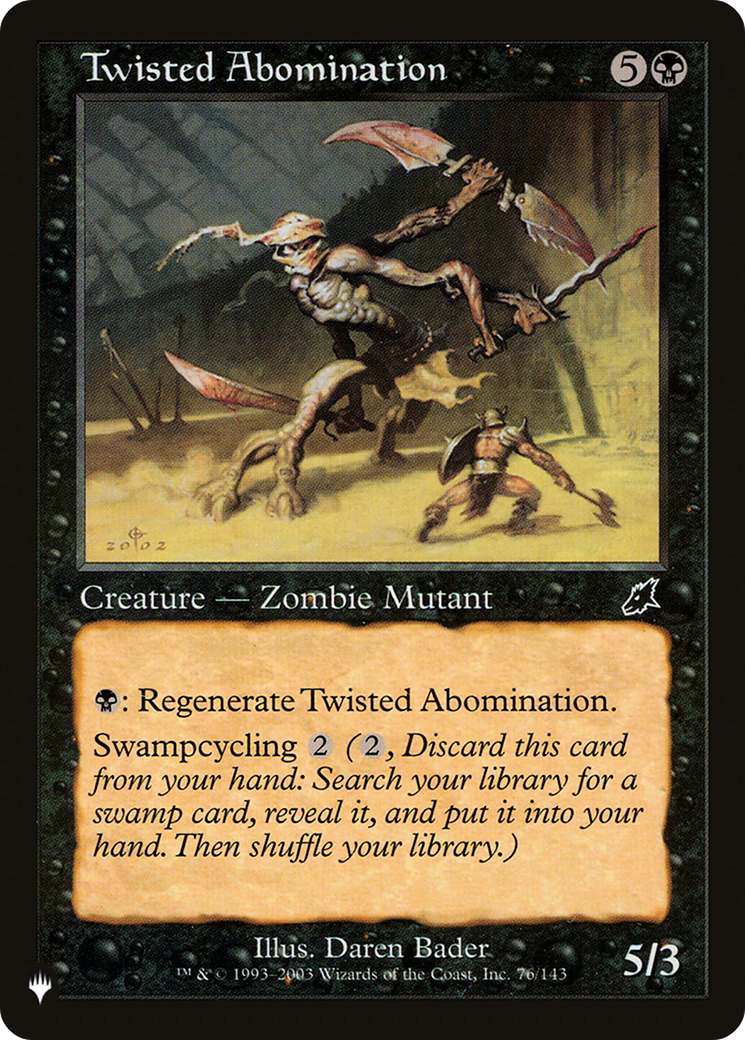 Twisted Abomination [The List Reprints] | Silver Goblin