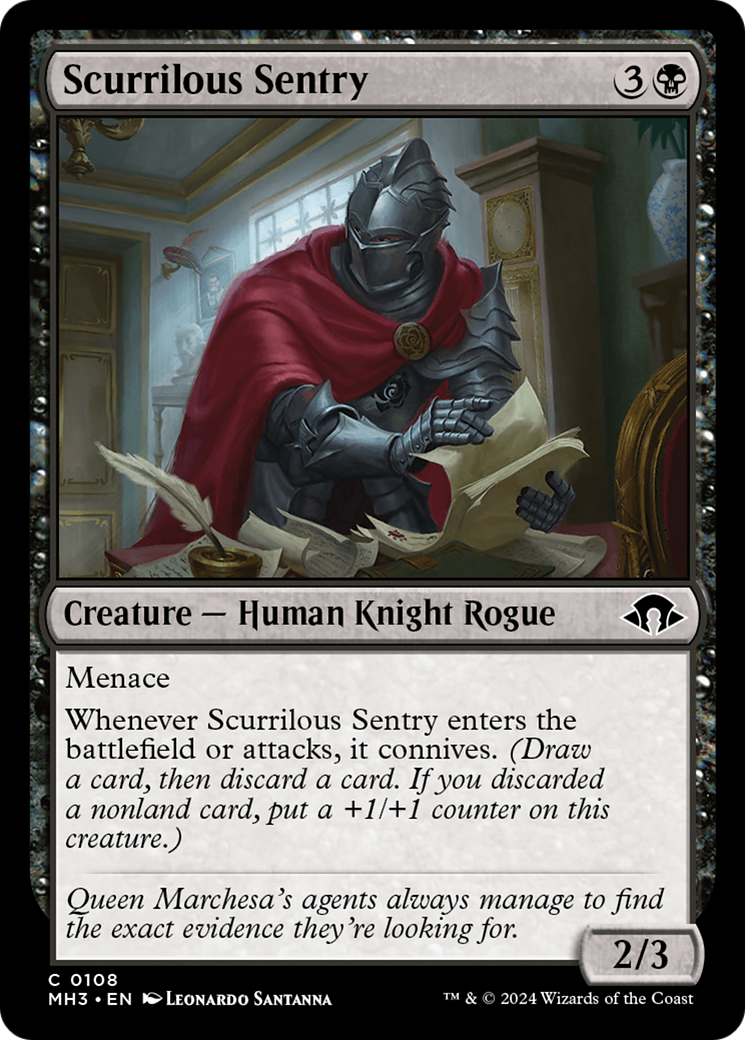 Scurrilous Sentry [Modern Horizons 3] | Silver Goblin