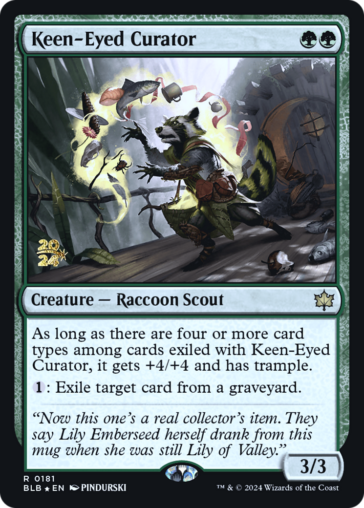 Keen-Eyed Curator [Bloomburrow Prerelease Promos] | Silver Goblin