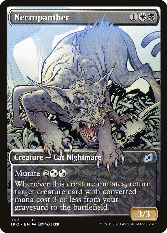 Necropanther (Showcase) [Ikoria: Lair of Behemoths] Foil