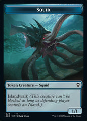 Squid // Copy Double-Sided Token [Commander Legends: Battle for Baldur's Gate Tokens] | Silver Goblin