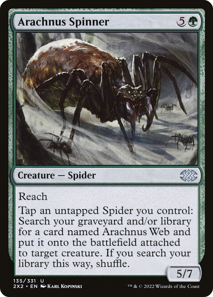 Arachnus Spinner [Double Masters 2022] | Silver Goblin