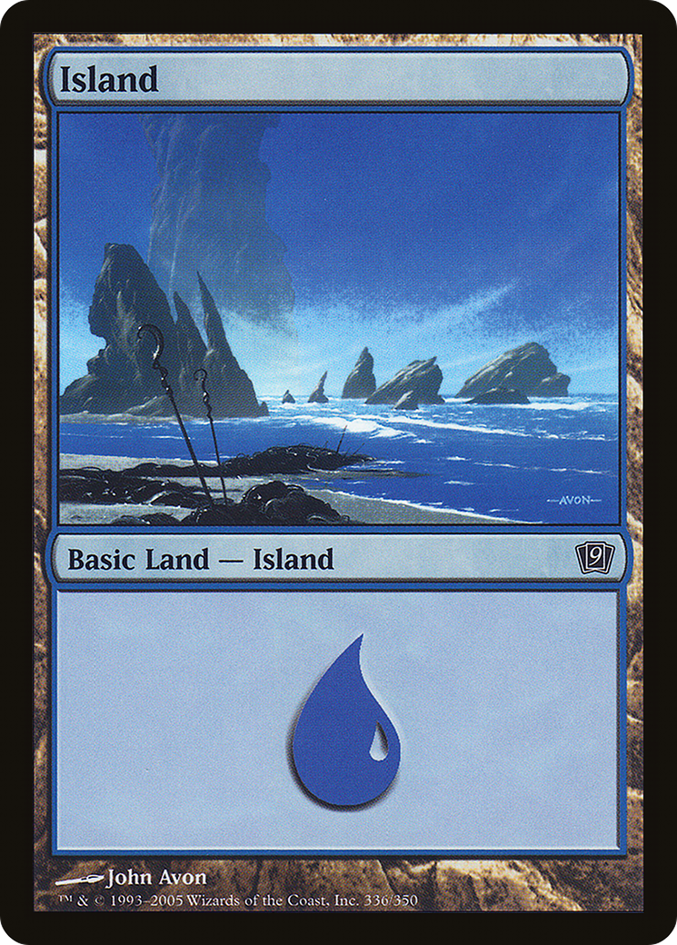 Island (336) Foil - Ninth Edition