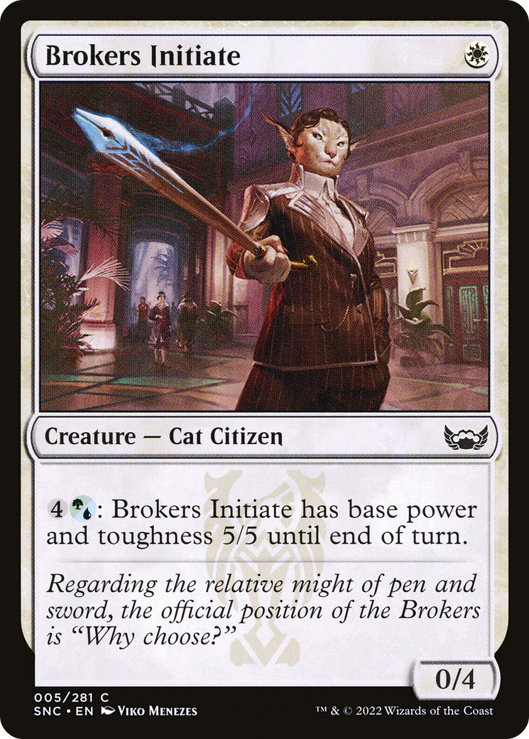 Brokers Initiate [Streets of New Capenna] Foil