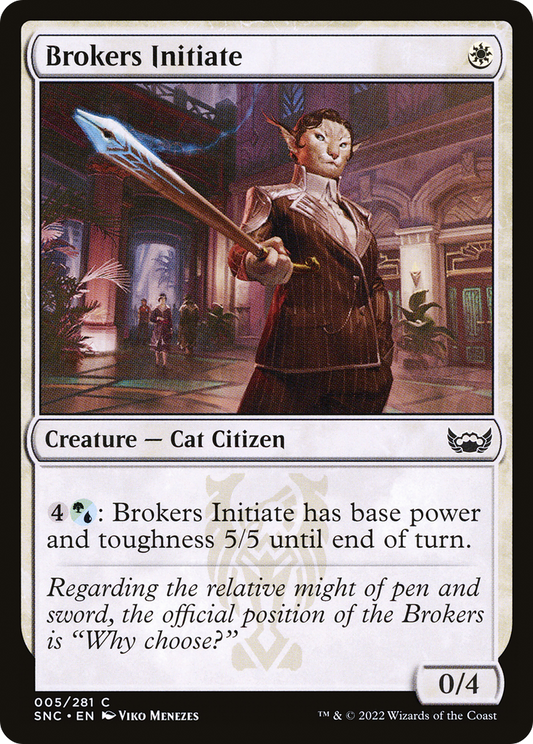 Brokers Initiate [Streets of New Capenna] Foil