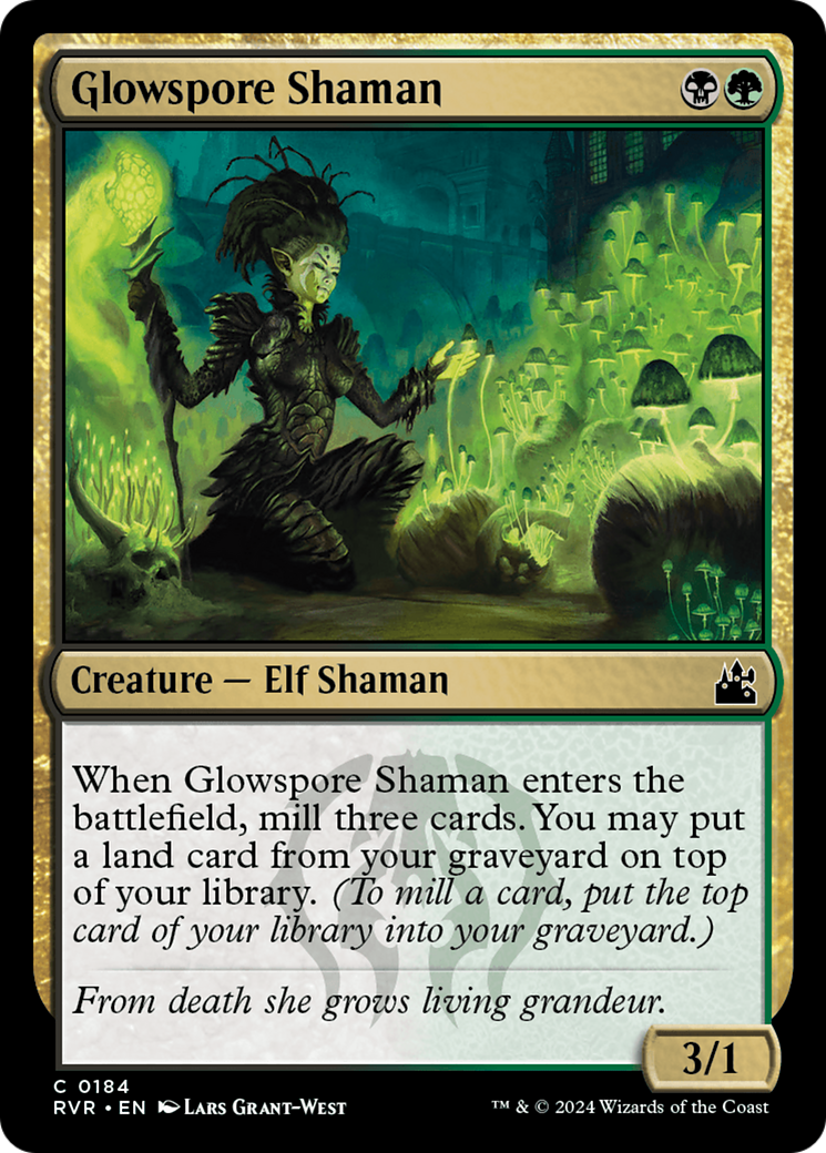 Glowspore Shaman [Ravnica Remastered] Foil