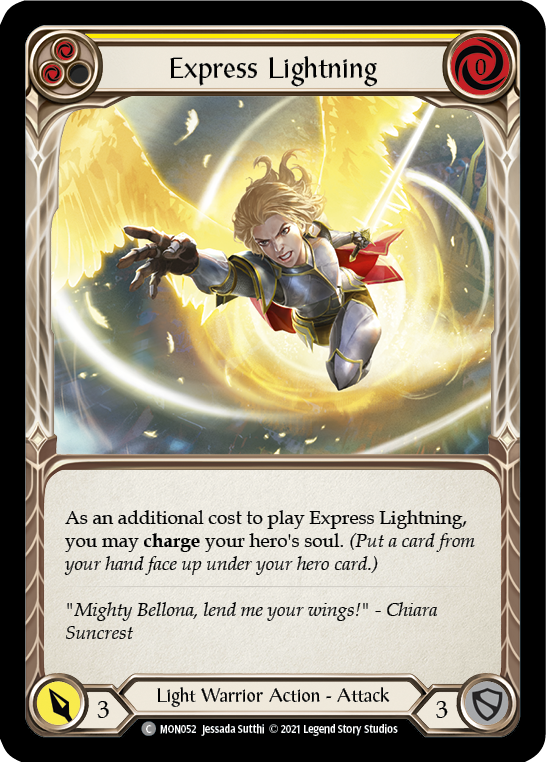 Express Lightning (Yellow) [MON052] (Monarch)  1st Edition Normal | Silver Goblin