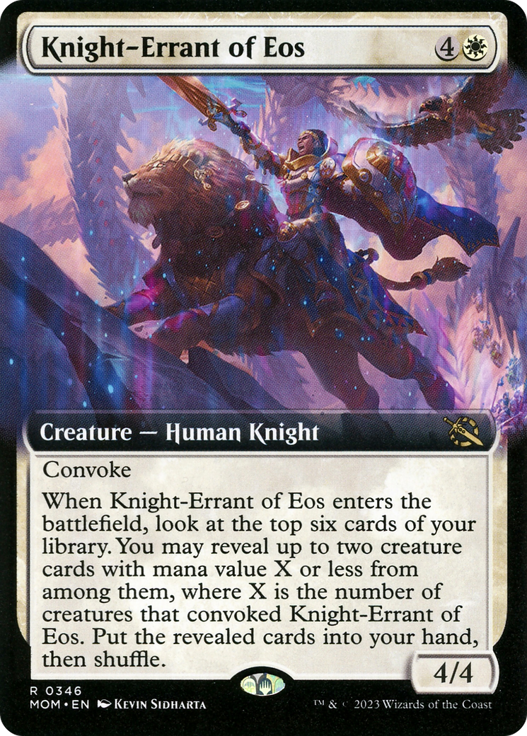 Knight-Errant of Eos (Extended Art) [March of the Machine] | Silver Goblin