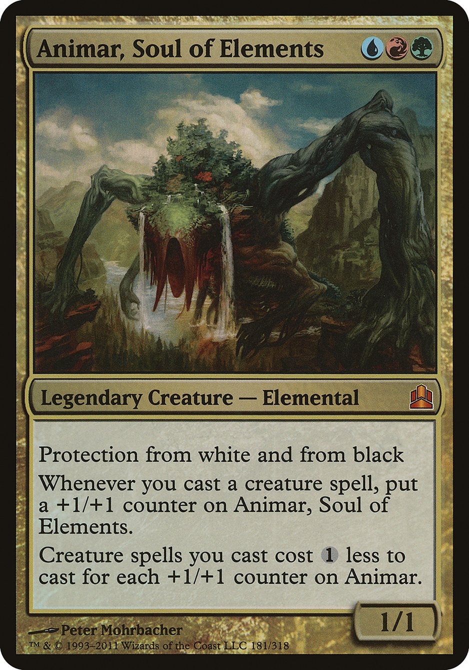 Animar, Soul of Elements (Oversized) [Commander 2011 Oversized] | Silver Goblin