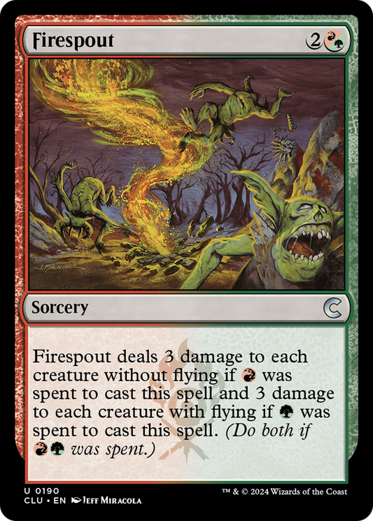Firespout [Ravnica: Clue Edition] Foil