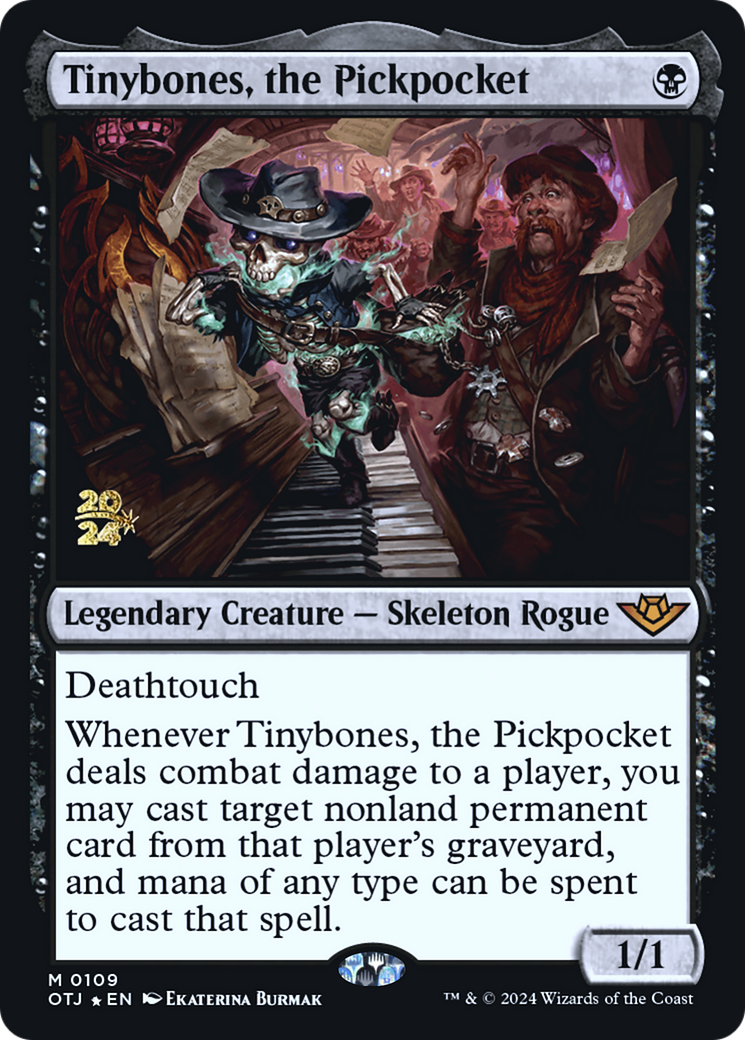 Tinybones, the Pickpocket [Outlaws of Thunder Junction Prerelease Promos] | Silver Goblin