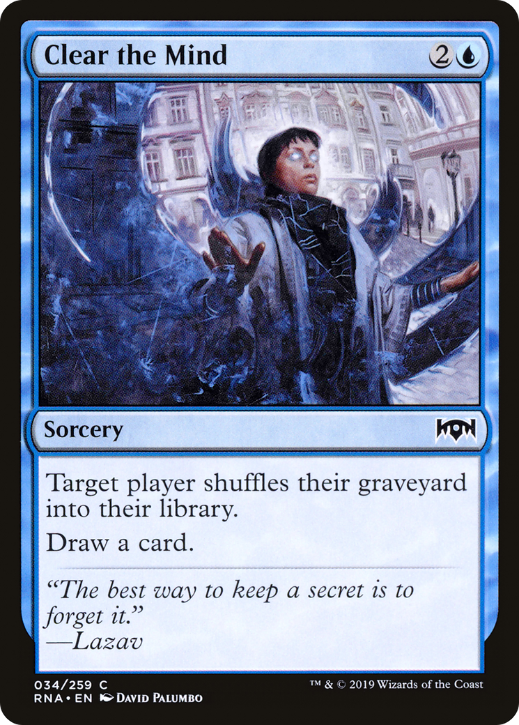 Clear the Mind [Ravnica Allegiance] Foil