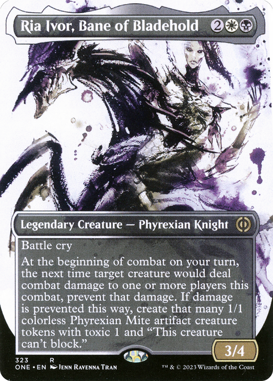 Ria Ivor, Bane of Bladehold (Borderless Ichor) [Phyrexia: All Will Be One] Foil