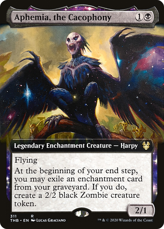 Aphemia, the Cacophony (Extended Art) [Theros Beyond Death] Foil