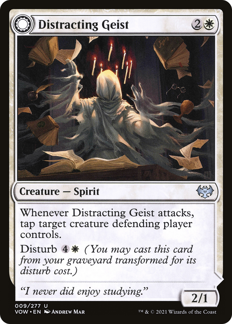 Distracting Geist // Clever Distraction [Innistrad: Crimson Vow] Foil