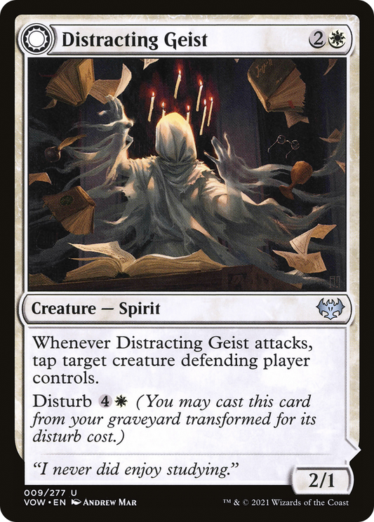 Distracting Geist // Clever Distraction [Innistrad: Crimson Vow] Foil
