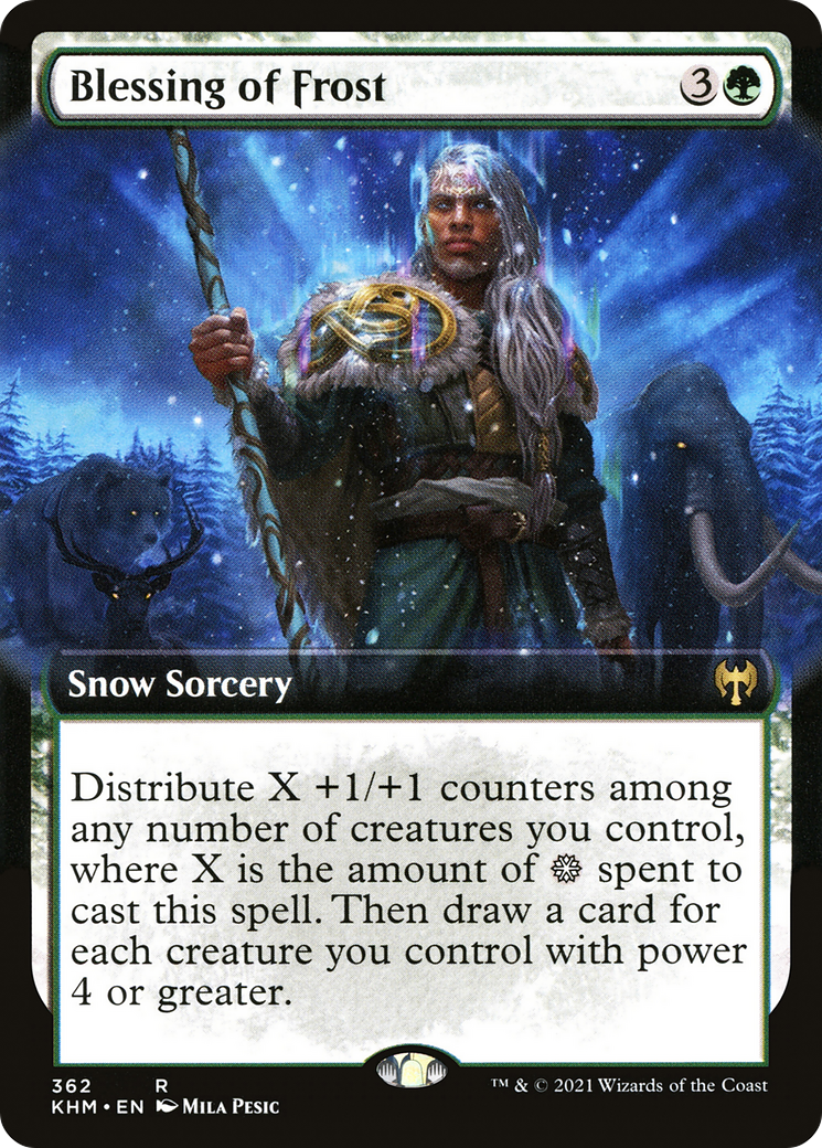 Blessing of Frost (Extended Art) [Kaldheim] | Silver Goblin