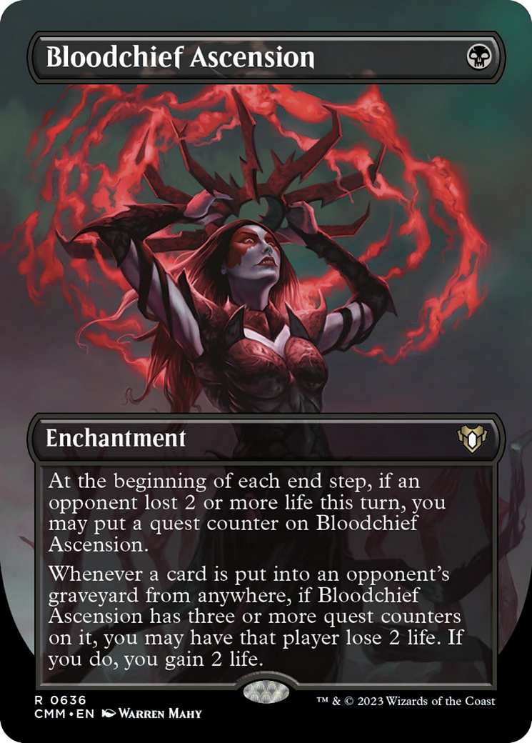 Bloodchief Ascension (Borderless Alternate Art) [Commander Masters] | Silver Goblin