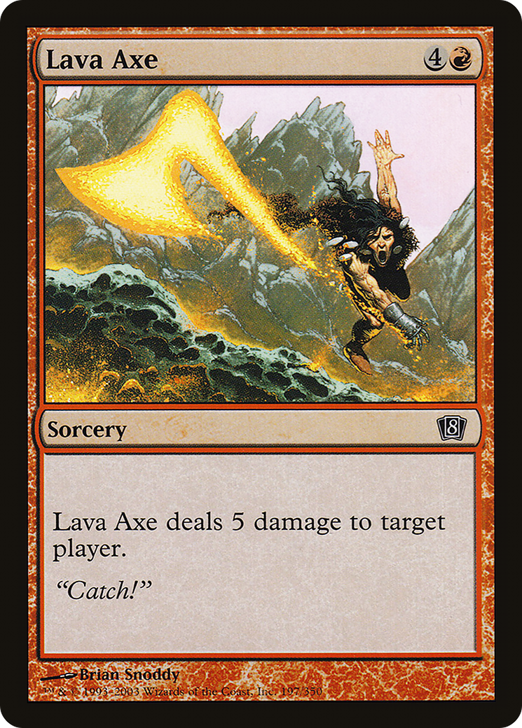 Lava Axe (197) Foil - Eighth Edition