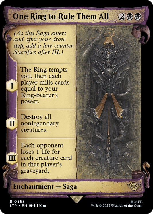 One Ring to Rule Them All [The Lord of the Rings: Tales of Middle-Earth Showcase Scrolls] Foil