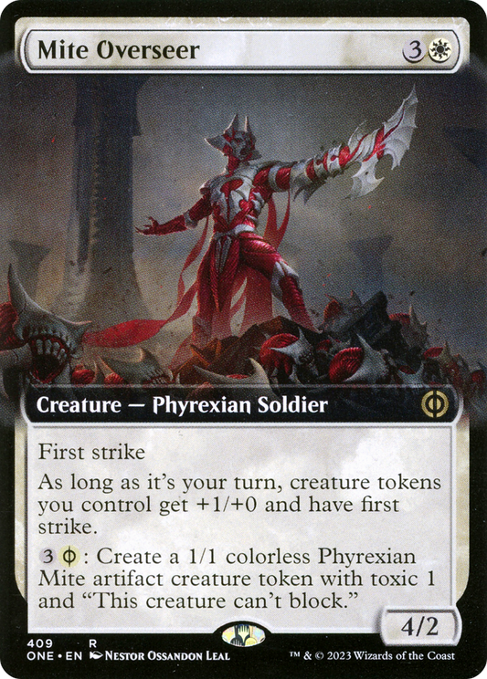 Mite Overseer (Extended Art) [Phyrexia: All Will Be One] Foil