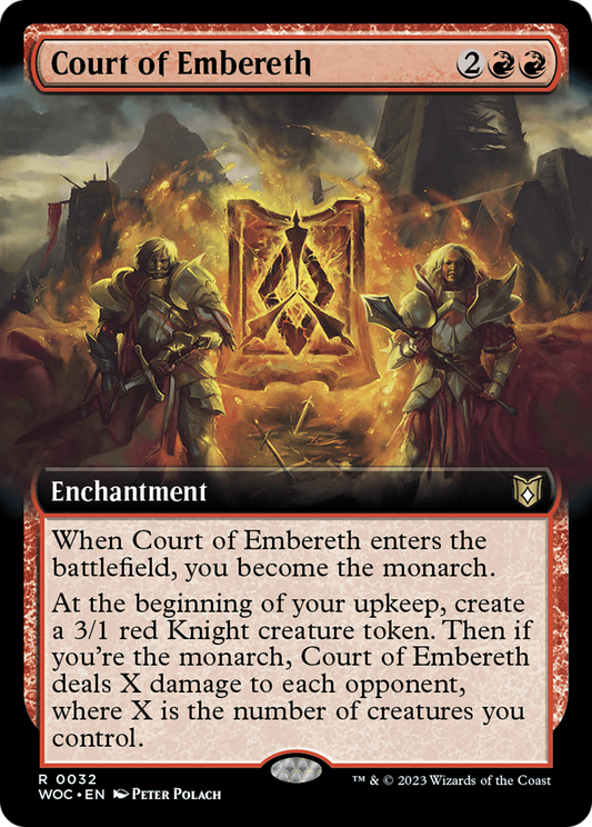 Court of Embereth (Extended Art) [Wilds of Eldraine Commander] Foil