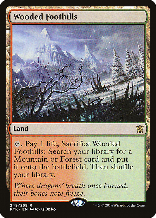 Wooded Foothills [Khans of Tarkir] Foil