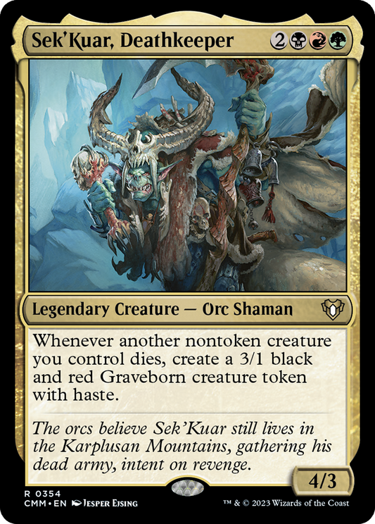 Sek'Kuar, Deathkeeper [Commander Masters] Foil