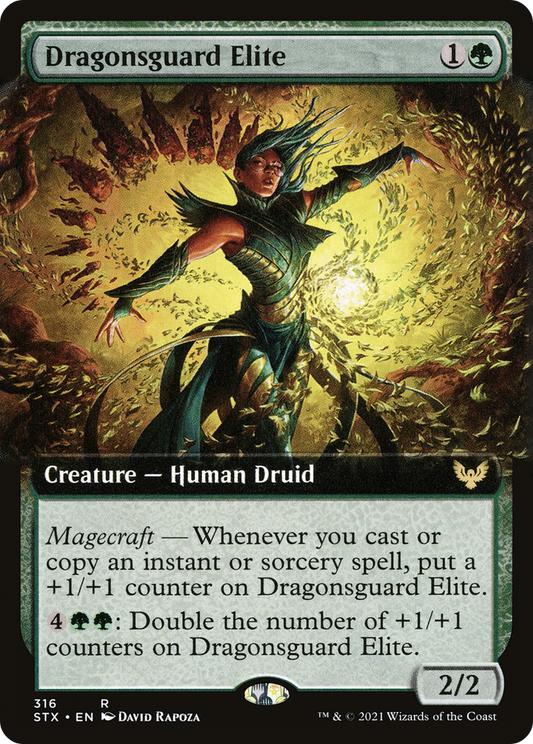 Dragonsguard Elite (Extended Art) [Strixhaven: School of Mages] Foil