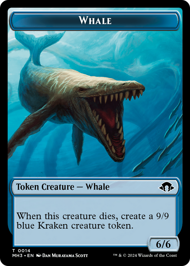 Eldrazi Spawn // Whale Double-Sided Token [Modern Horizons 3 Tokens] | Silver Goblin