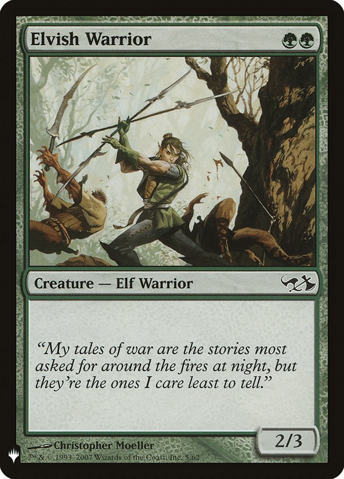 Elvish Warrior [Mystery Booster] | Silver Goblin