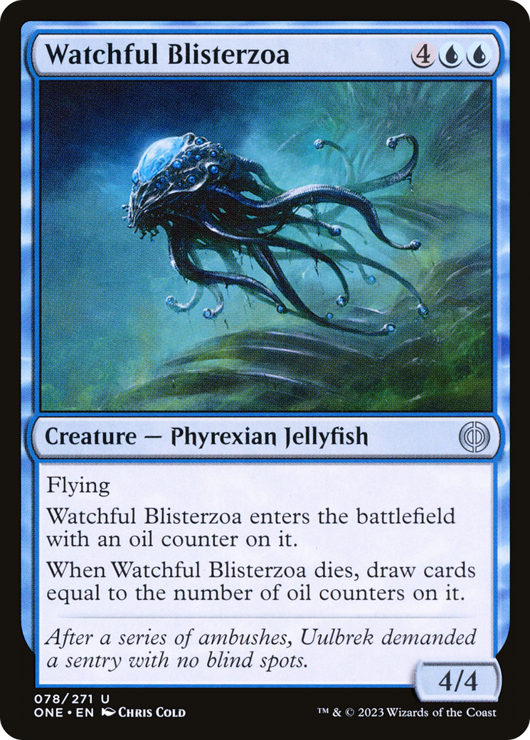 Watchful Blisterzoa [Phyrexia: All Will Be One] Foil