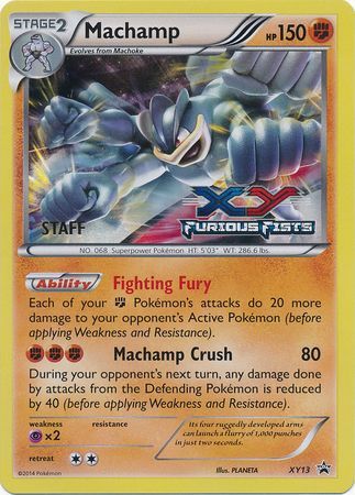 Machamp (XY13) (Staff) [XY: Black Star Promos] | Silver Goblin